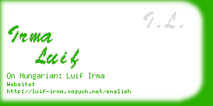 irma luif business card